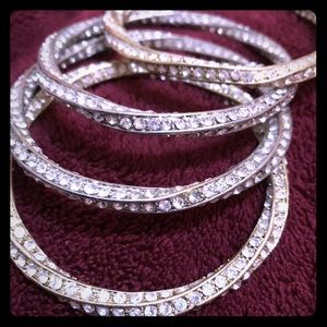 Sparkly stud dangle bracelets